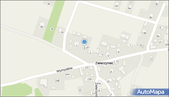 Zwierzyniec, Zwierzyniec, 2, mapa Zwierzyniec