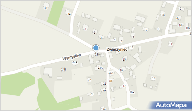 Zwierzyniec, Zwierzyniec, 24, mapa Zwierzyniec