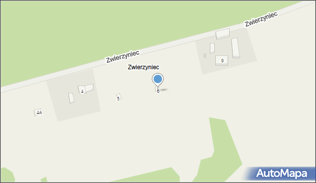 Zwierzyniec, Zwierzyniec, 6, mapa Zwierzyniec