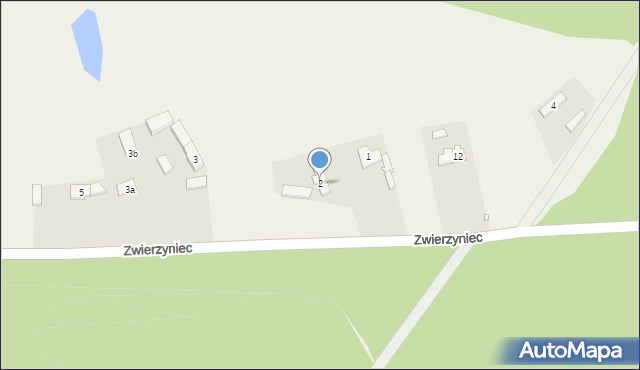 Zwierzyniec, Zwierzyniec, 2, mapa Zwierzyniec