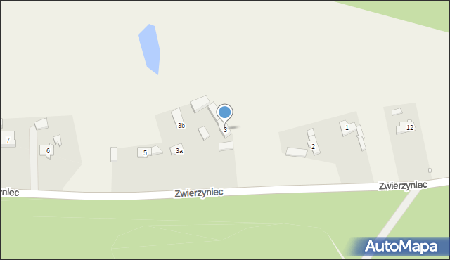 Zwierzyniec, Zwierzyniec, 3, mapa Zwierzyniec