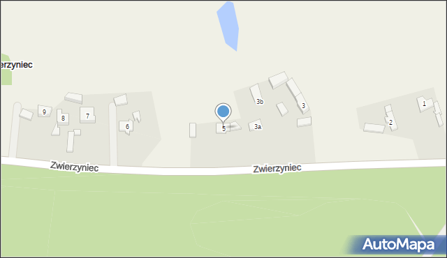 Zwierzyniec, Zwierzyniec, 5, mapa Zwierzyniec