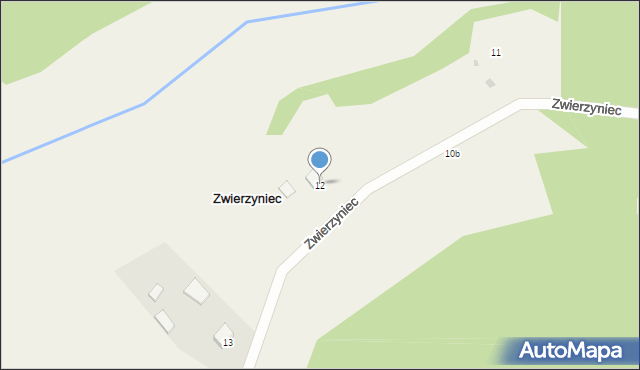 Zwierzyniec, Zwierzyniec, 12, mapa Zwierzyniec