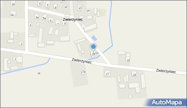 Zwierzyniec, Zwierzyniec, 16, mapa Zwierzyniec