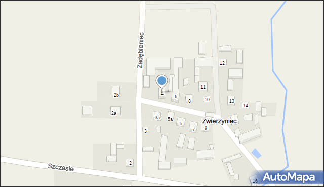 Zwierzyniec, Zwierzyniec, 4, mapa Zwierzyniec