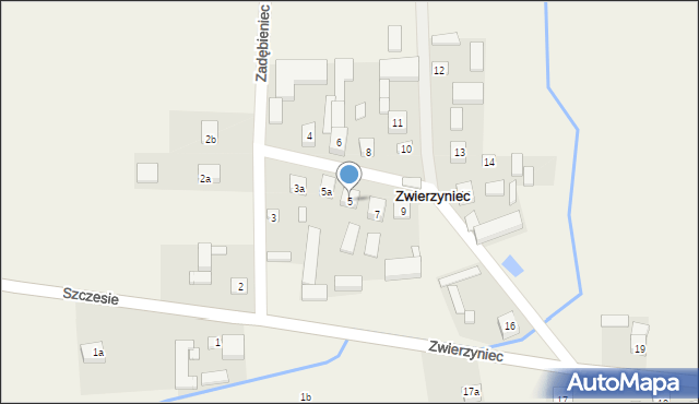 Zwierzyniec, Zwierzyniec, 5, mapa Zwierzyniec