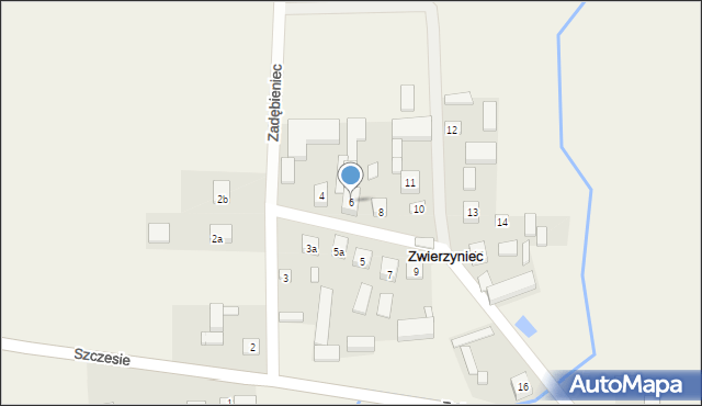 Zwierzyniec, Zwierzyniec, 6, mapa Zwierzyniec