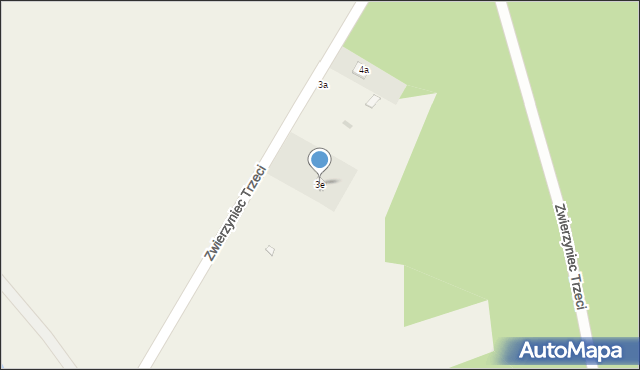 Zwierzyniec Trzeci, Zwierzyniec Trzeci, 3e, mapa Zwierzyniec Trzeci