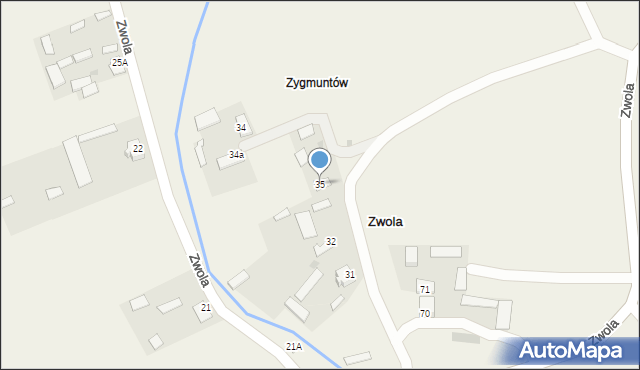 Zwola, Zwola, 35, mapa Zwola