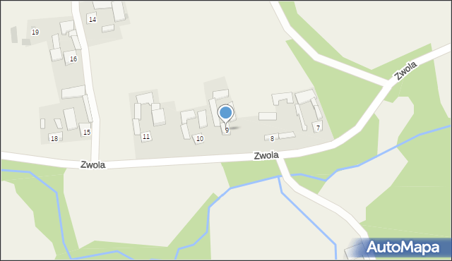 Zwola, Zwola, 9, mapa Zwola