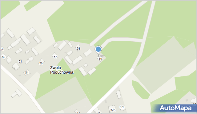 Zwola Poduchowna, Zwola Poduchowna, 60, mapa Zwola Poduchowna