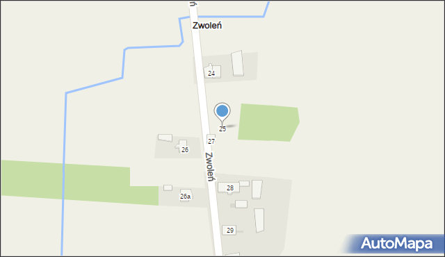 Zwoleń, Zwoleń, 25, mapa Zwoleń