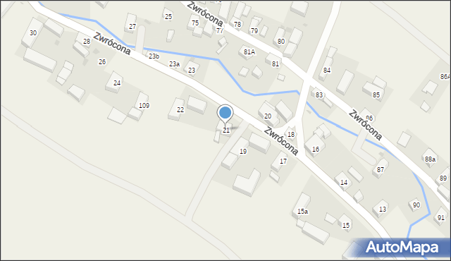 Zwrócona, Zwrócona, 21, mapa Zwrócona