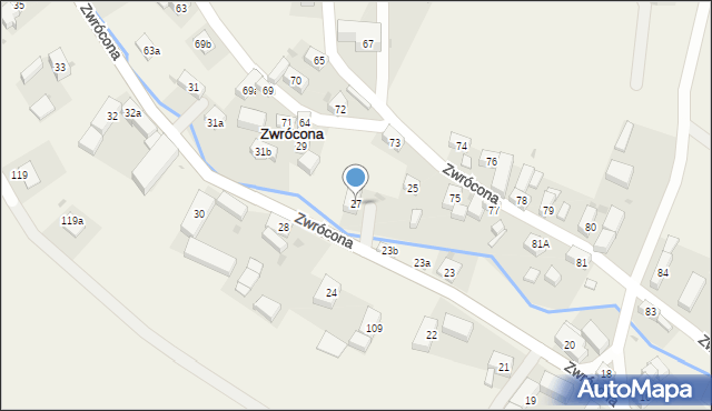 Zwrócona, Zwrócona, 27, mapa Zwrócona