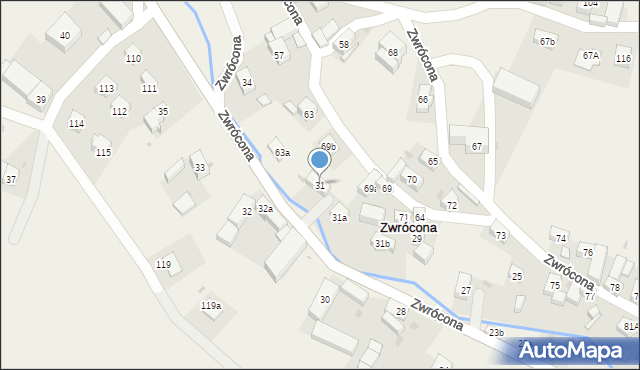 Zwrócona, Zwrócona, 31, mapa Zwrócona