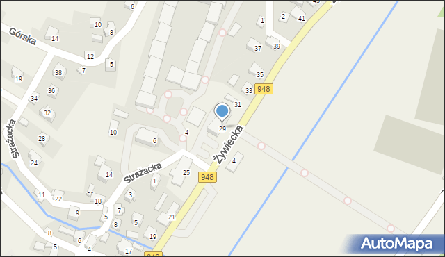 Czernichów, Żywiecka, 29, mapa Czernichów