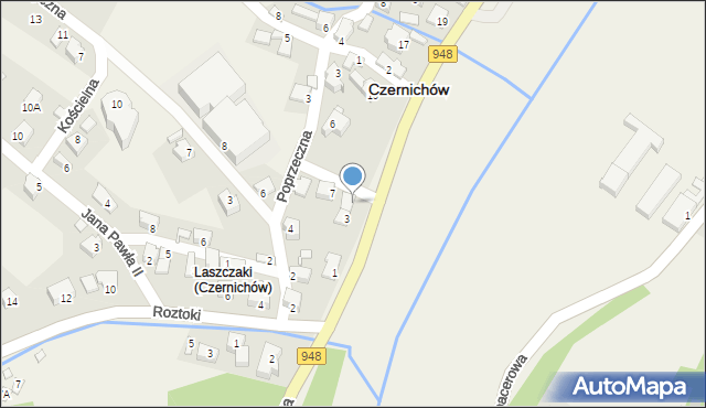 Czernichów, Żywiecka, 5, mapa Czernichów