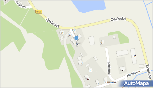 Czernichów, Żywiecka, 91, mapa Czernichów