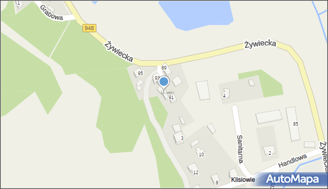 Czernichów, Żywiecka, 91A, mapa Czernichów