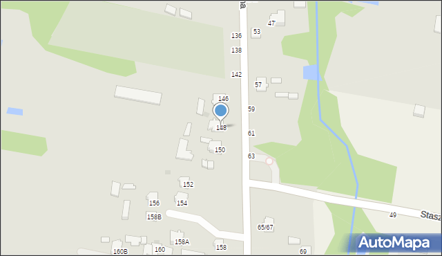 Częstochowa, Żyzna, 148, mapa Częstochowy