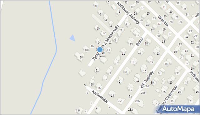 Dęblin, Zyndrama z Maszkowic, 17, mapa Dęblin