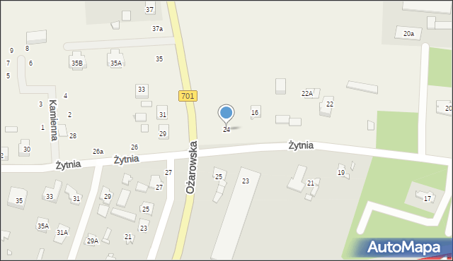 Duchnice, Żytnia, 24, mapa Duchnice