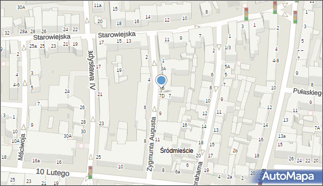 Gdynia, Zygmunta Augusta, 7C, mapa Gdyni