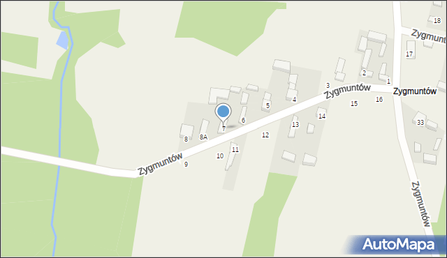 Gertrudów, Zygmuntów, 7, mapa Gertrudów