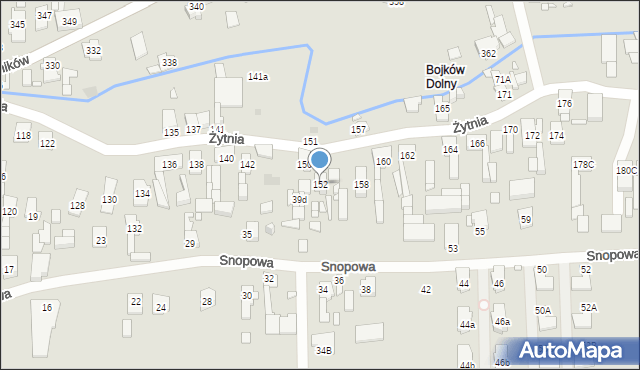 Gliwice, Żytnia, 152, mapa Gliwic