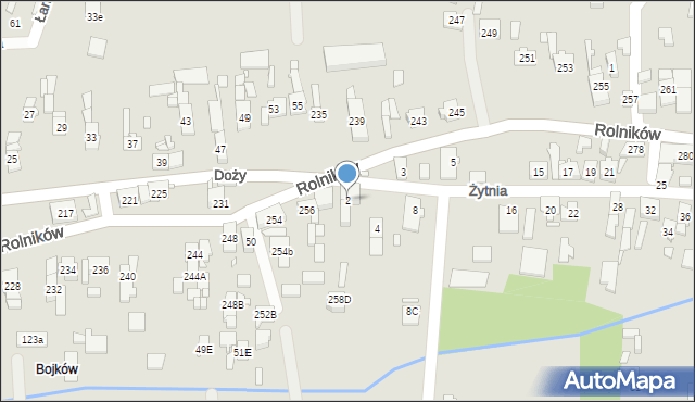 Gliwice, Żytnia, 2, mapa Gliwic