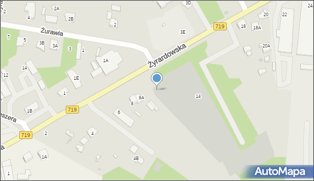 Grodzisk Mazowiecki, Żyrardowska, 10, mapa Grodzisk Mazowiecki