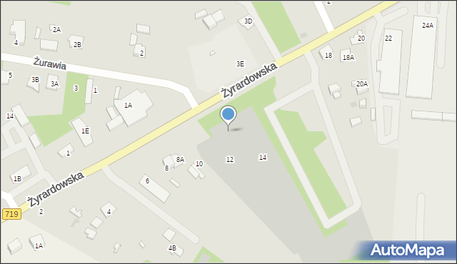 Grodzisk Mazowiecki, Żyrardowska, 12, mapa Grodzisk Mazowiecki