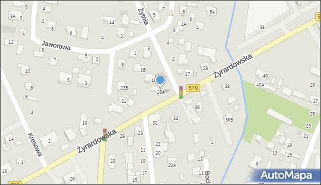 Grodzisk Mazowiecki, Żyrardowska, 23A, mapa Grodzisk Mazowiecki