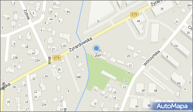 Grodzisk Mazowiecki, Żyrardowska, 40A, mapa Grodzisk Mazowiecki