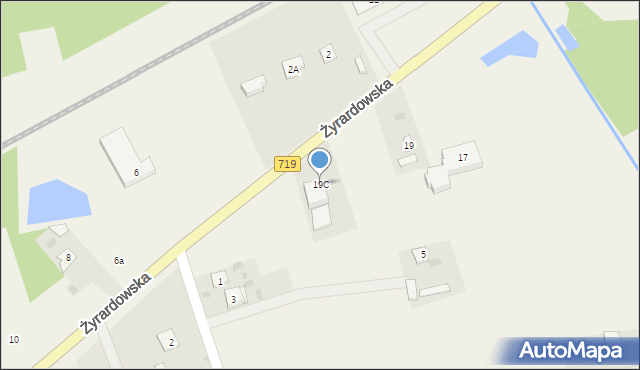 Jaktorów-Kolonia, Żyrardowska, 19C, mapa Jaktorów-Kolonia