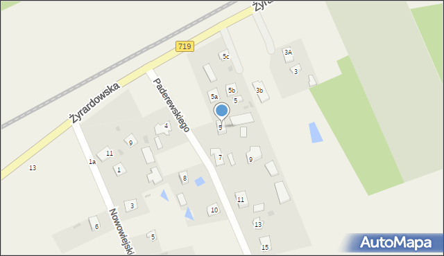 Jaktorów-Kolonia, Żyrardowska, 7c, mapa Jaktorów-Kolonia