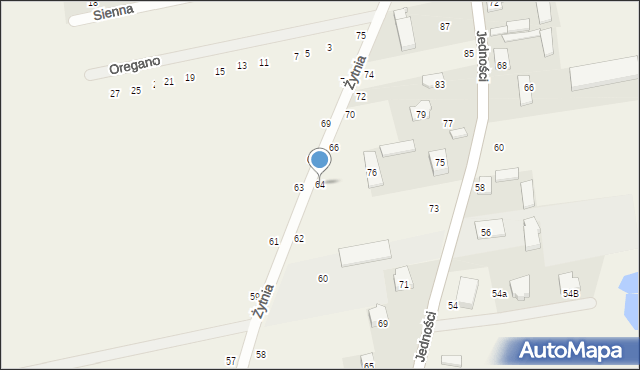 Janczewice, Żytnia, 64, mapa Janczewice