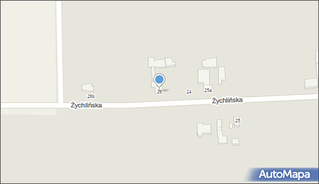 Kiernozia, Żychlińska, 26, mapa Kiernozia