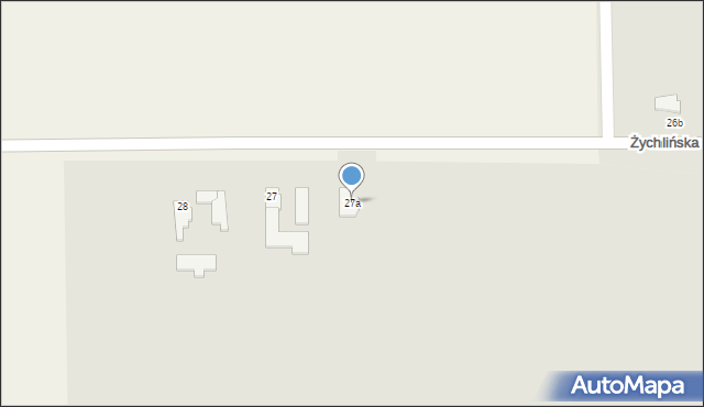 Kiernozia, Żychlińska, 27a, mapa Kiernozia