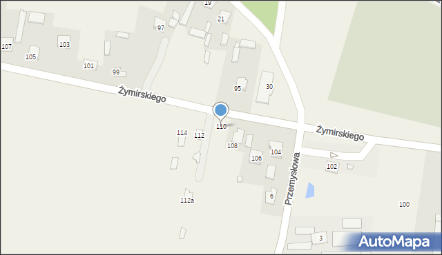 Klembów, Żymirskiego Franciszka, gen., 110, mapa Klembów