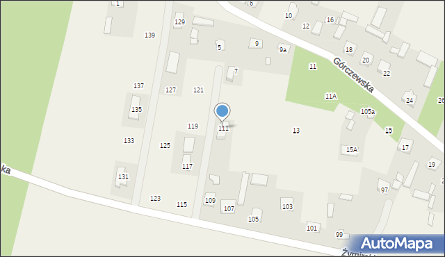 Klembów, Żymirskiego Franciszka, gen., 111, mapa Klembów