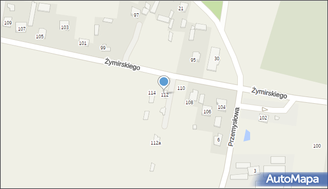 Klembów, Żymirskiego Franciszka, gen., 112, mapa Klembów