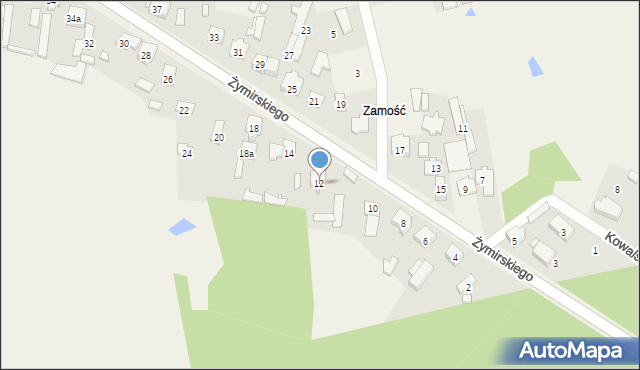 Klembów, Żymirskiego Franciszka, gen., 12, mapa Klembów