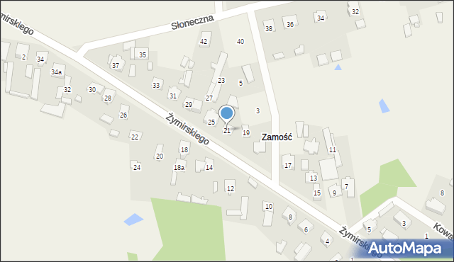 Klembów, Żymirskiego Franciszka, gen., 21, mapa Klembów