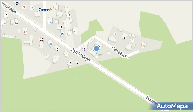 Klembów, Żymirskiego Franciszka, gen., 3, mapa Klembów