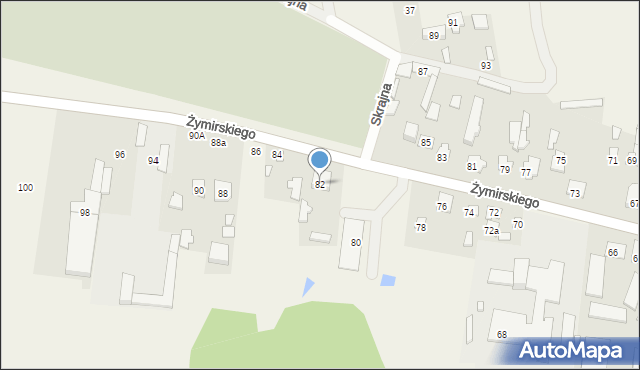 Klembów, Żymirskiego Franciszka, gen., 82, mapa Klembów