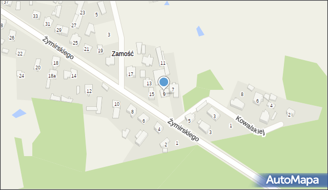 Klembów, Żymirskiego Franciszka, gen., 9, mapa Klembów