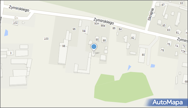 Klembów, Żymirskiego Franciszka, gen., 90A, mapa Klembów