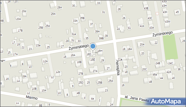 Kobyłka, Żymirskiego Franciszka, gen., 16G, mapa Kobyłka