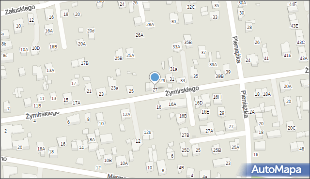 Kobyłka, Żymirskiego Franciszka, gen., 27, mapa Kobyłka